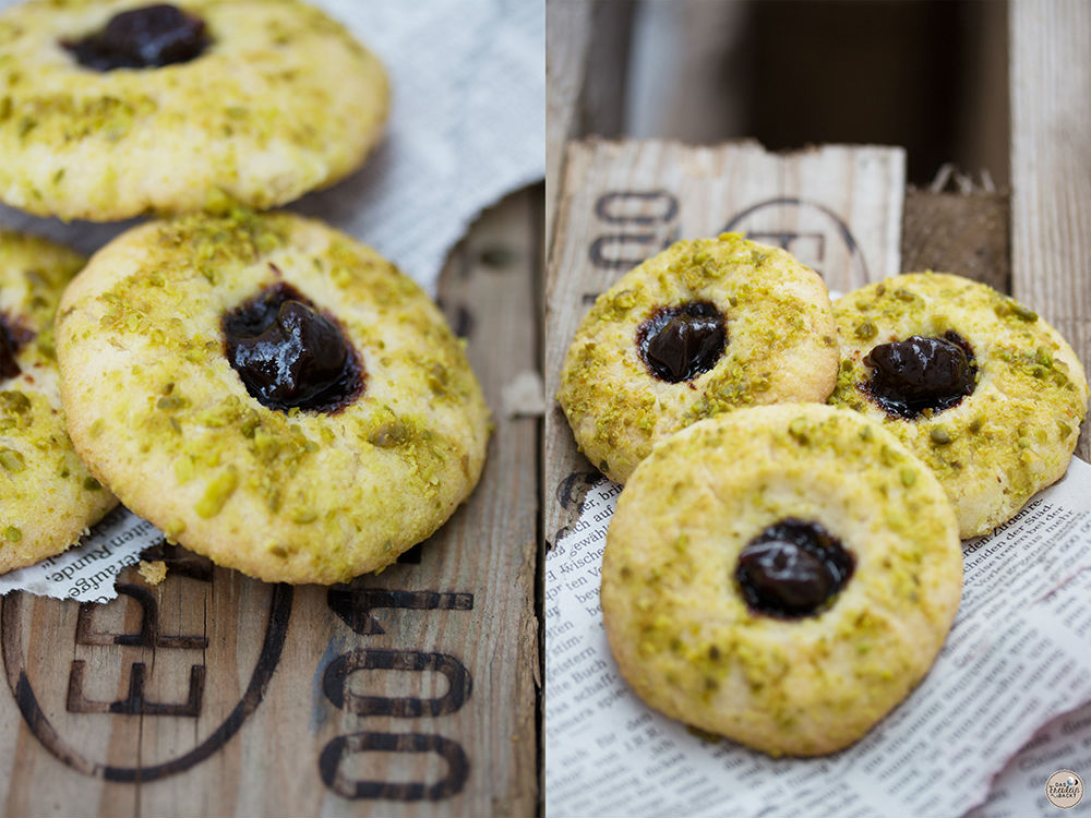 Pflaumenmus-Cookies mit Pistazien